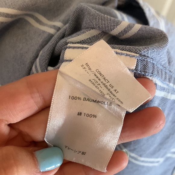 EUC Eddie Bauer Casual Button Down Long Sleeve - Picture 3 of 10